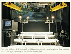 uEye HE Series GigE cameras from IDS capture images of plastic plugs for automated vehicle part inspection uEye HE Series GigE cameras from IDS capture images of plastic plugs for automated vehicle part inspection