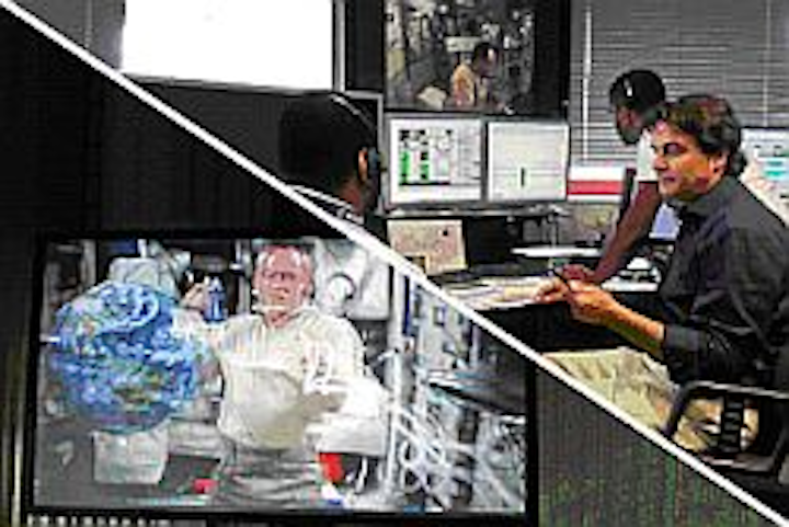 3-D camera streams live from space