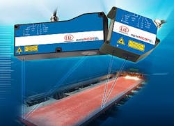 Blue-laser triangulation sensor measures hot metals Blue-laser triangulation sensor measures hot metals