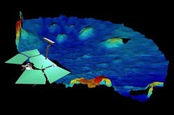 3-D imaging helps Bruno rover navigate Mars 3-D imaging helps Bruno rover navigate Mars