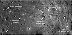 Wide-angle camera captures sharper images of moon landing sites Wide-angle camera captures sharper images of moon landing sites