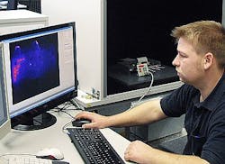 Engineers at Siemens are using a thermal imaging system to detect defects in frequency converter modules Engineers at Siemens are using a thermal imaging system to detect defects in frequency converter modules