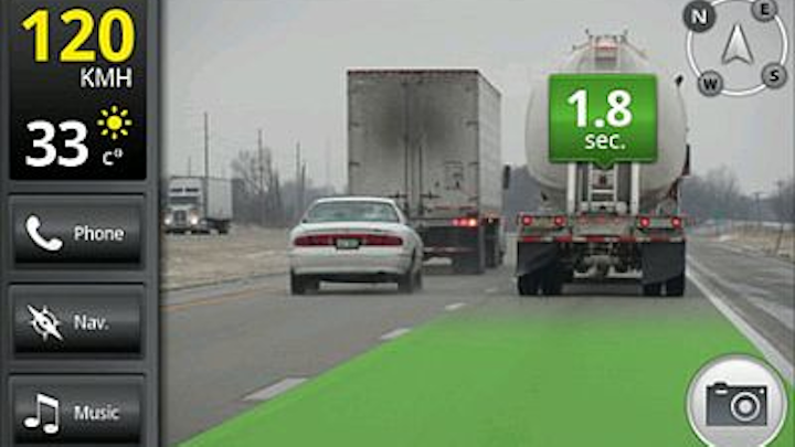 iOnRoad app turns Google Android smart phone into driver crash warning system