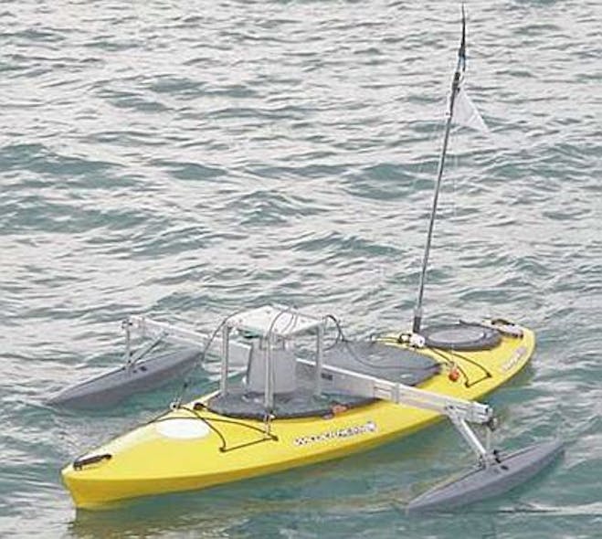 Robotic kayak helps map marine structures
