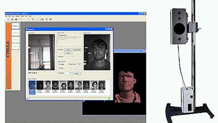 Cybula's face recognition system can match 3-D images to a 2-D image database