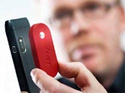 An optical accessory can turn an ordinary camera phone into a microscope. An optical accessory can turn an ordinary camera phone into a microscope.