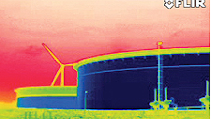 Optical gas detection camera reveals fugitive emissions