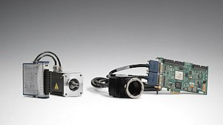 NI PCIe-1473R frame grabber and NI 9502 motion drive module
