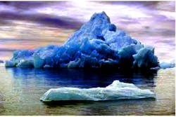 Bergy bits detected using thermal imaging Bergy bits detected using thermal imaging