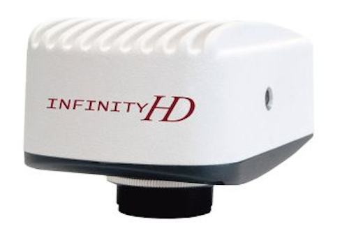 Lumenera's INFINITYHD color camera streams live microscopy video