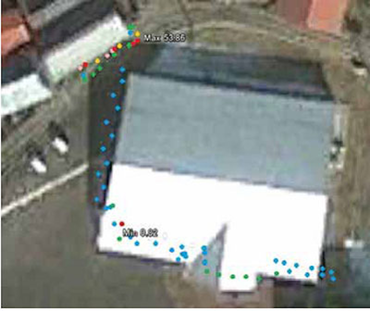 Camera images radioactive particles
