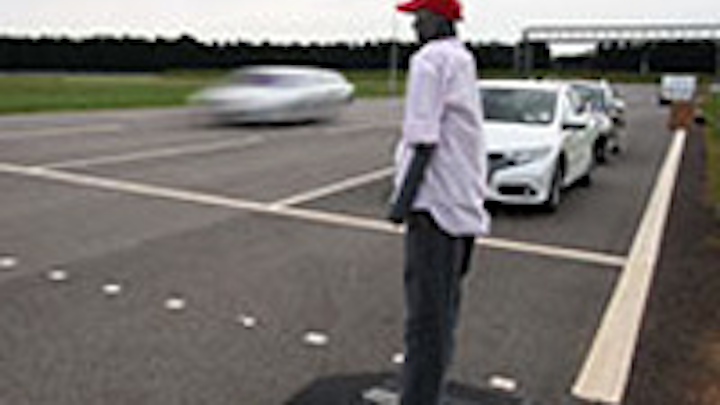 Dummy helps pedestrian recognition system development