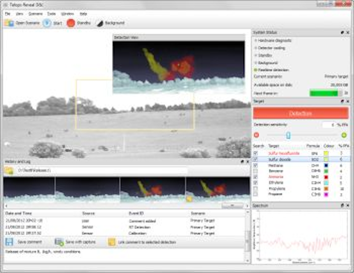 Telops Reveal D&I real-time gas emissions detection software
