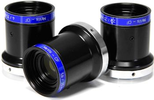 Qioptiq's MeVis-CF lenses accommodate sensors up to 1 in.