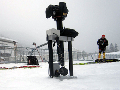 Microscope inspects the properties of snow