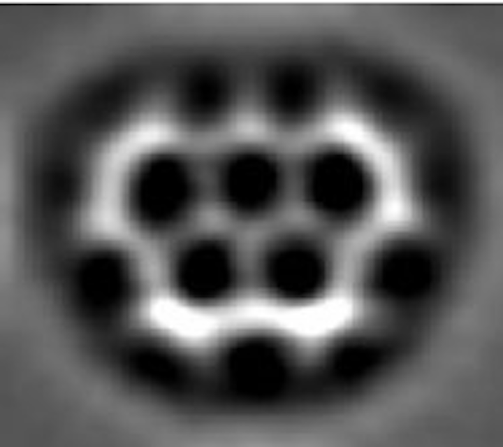 Researchers image Olympic rings