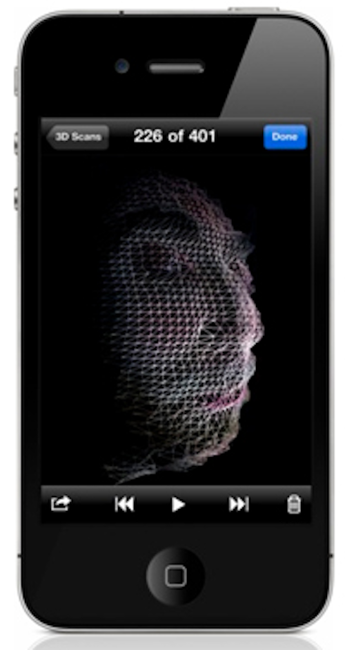 Software transforms iPhone into a 3-D scanner