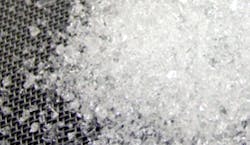 Glass powder sorted by vision system Glass powder sorted by vision system