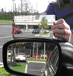 Algorithm helps eliminate blind spot in mirrors