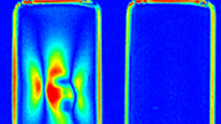 Vision system measures the stress in glass