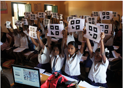 QR codes used to capture student feedback