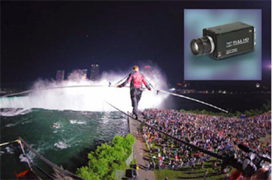 Camera captures Niagara tightrope walk