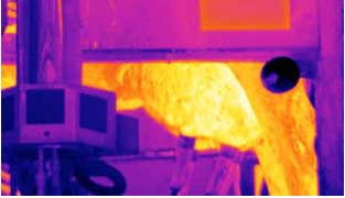 Thermal imaging cameras monitor health of cows