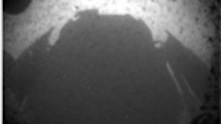 Rover returns first image from Mars