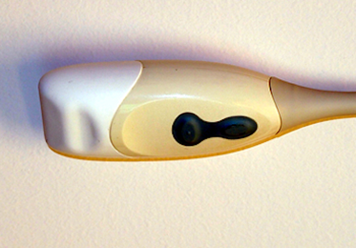 Ultrasound probe to monitor the vision of astronauts