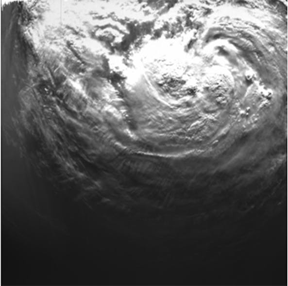 Space camera captures close up of hurricane Isaac