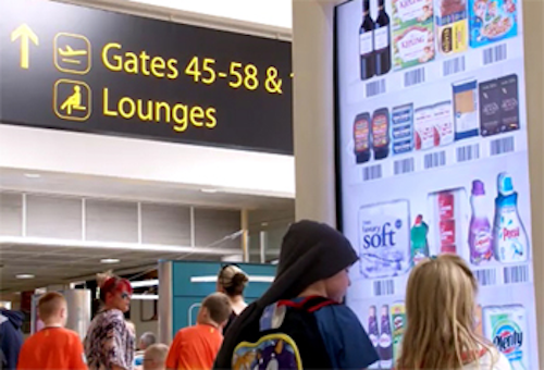 Food retailer trials virtual store at Gatwick airport