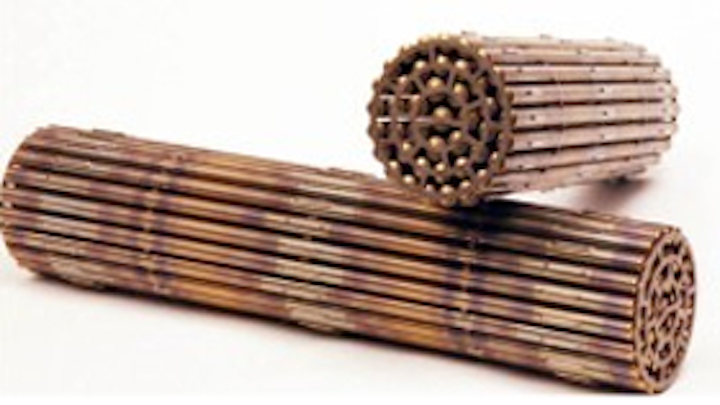 Nuclear fuel assemblies profiled with scanner
