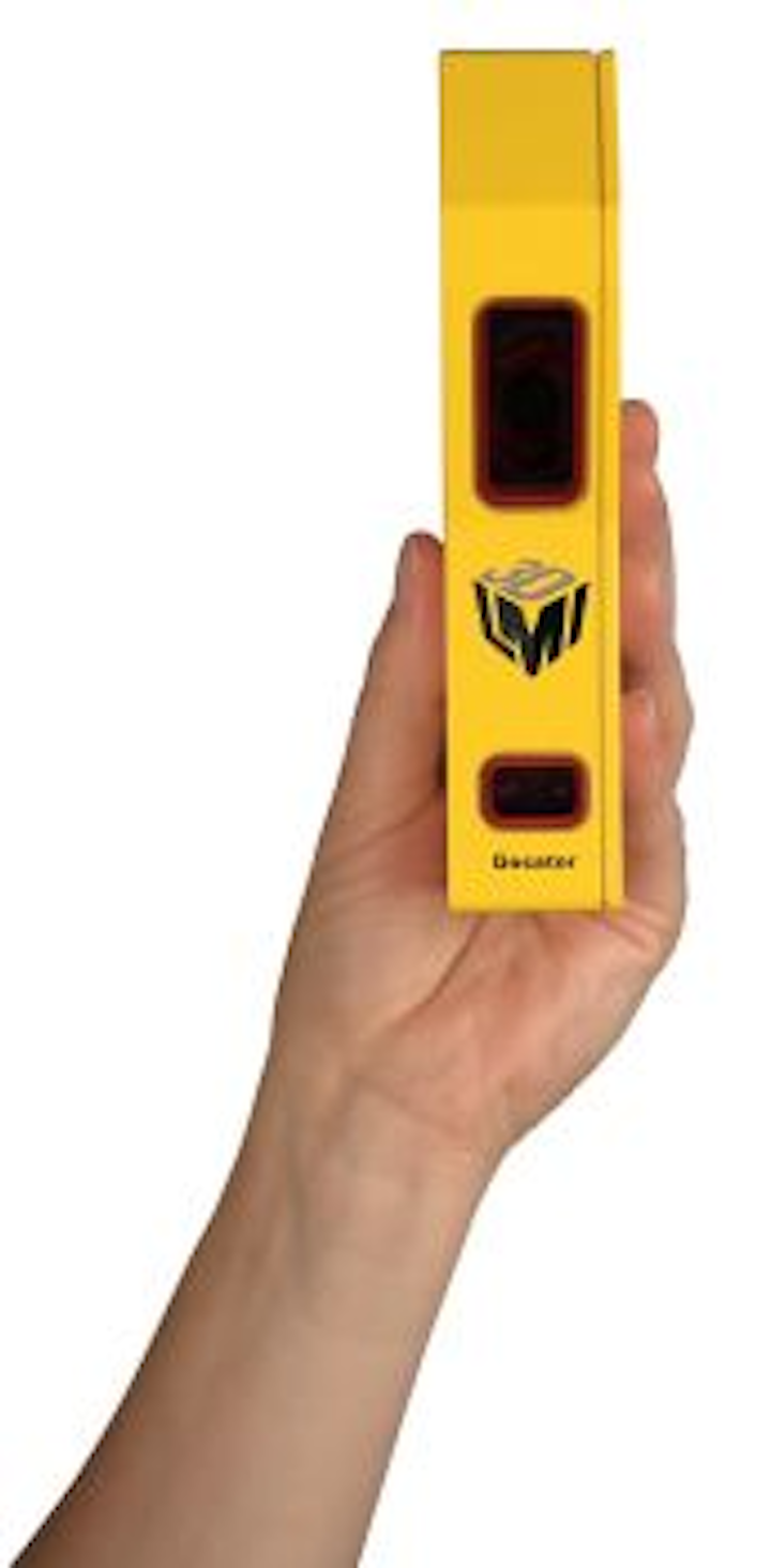 LMI's displacement sensor uses laser triangulation
