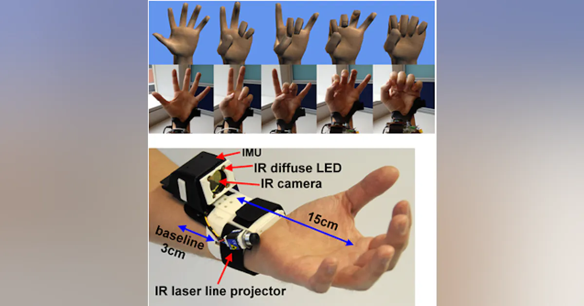 Sensor tracks 3-D movement of the hand | Vision Systems Design