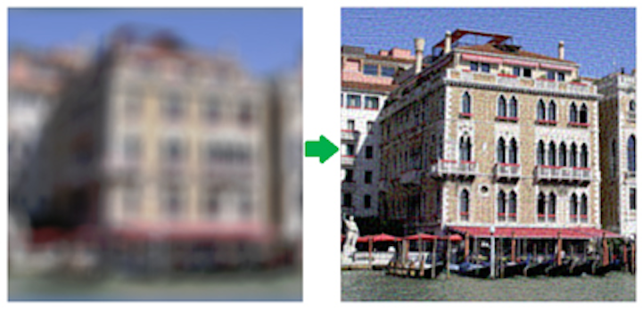 Software restores blurred images