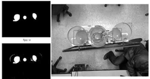 Kinect system senses depth in tanks