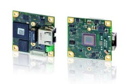 IDS GigE board camera measures 45 × 45 mm IDS GigE board camera measures 45 × 45 mm