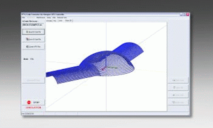 Conversion software executes code for Newport's motion controller