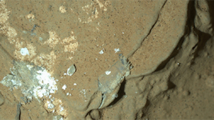 Rover captures images of Martian rock