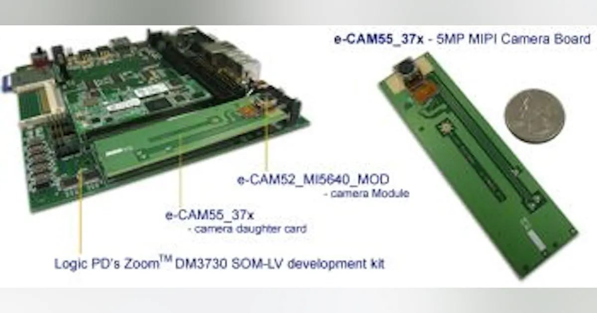 Efcon Microprocessor e-con Systems' reference design enables development of camera using TI ...