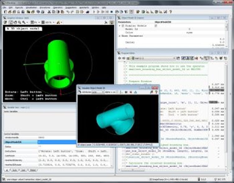 MVTec updates HALCON machine-vision software with codelets and 3-D model inspection