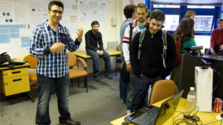 Kinect used to create air guitar
