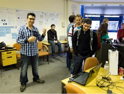 Kinect used to create air guitar Kinect used to create air guitar