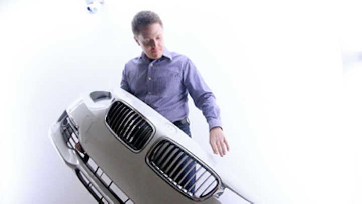 Kinect system tracks defects on cars