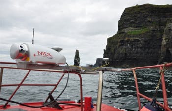 Irish cliffs surveyed with Lidar