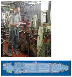 Portable mapping system on a backpack Portable mapping system on a backpack