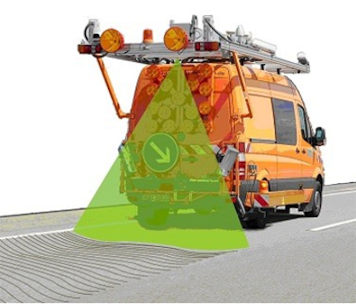 Scanner measures evenness of roads
