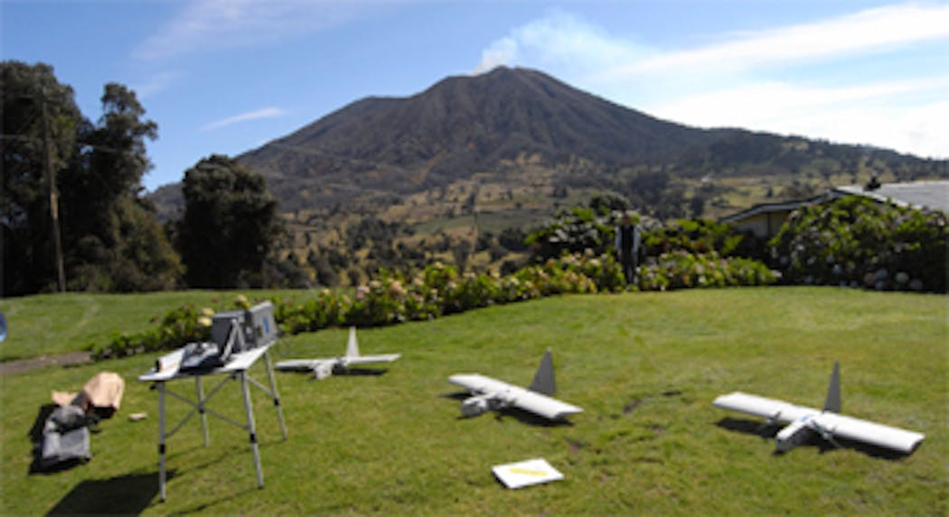 UAVs image volcano