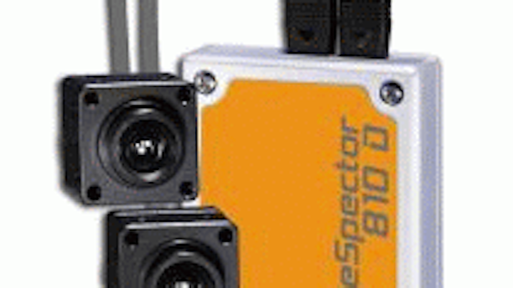 Dual sensor heads in EVT smart camera support 3-D imaging applications