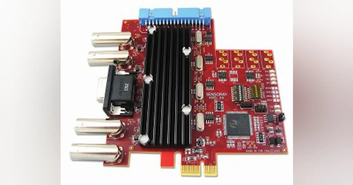 Sensoray Sensoray releases four-channel PCI Express frame grabber | Vision ...